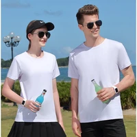 unisex casual t shirt high quality mercerized cotton tees solid color o neck top summer men and women t shirt one dropshipping