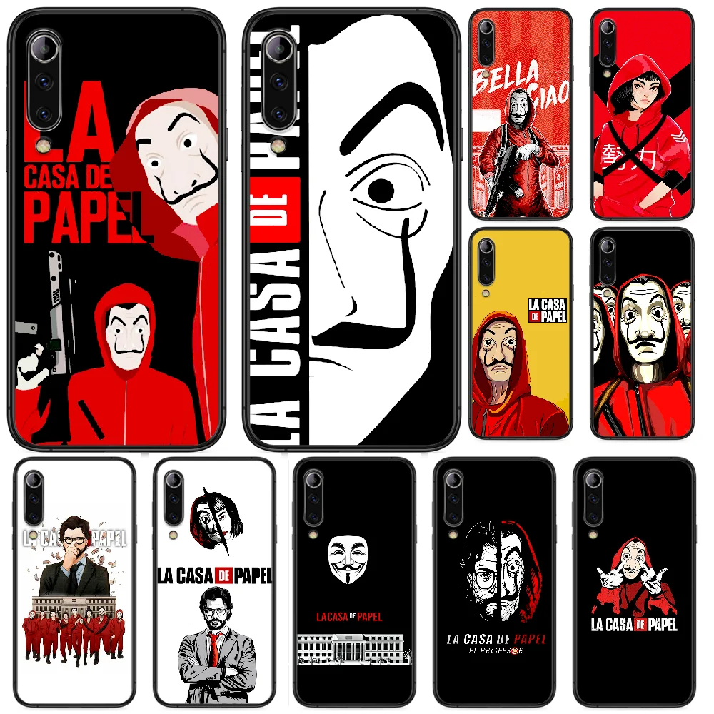

Money Heist House Paper Spain TV Phone case For Xiaomi Mi note 10 A3 9 MAX 3 A2 8 9 Lite Pro ultra black Funda Tpu Prime Pretty