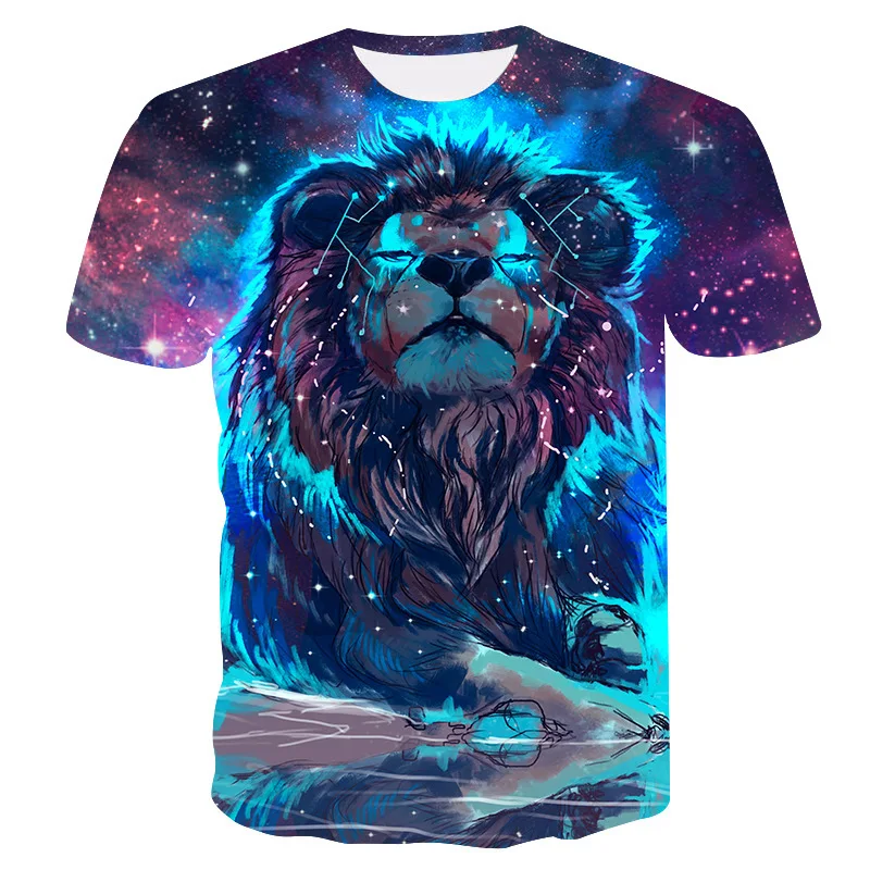 

Hot Sell 3D Print yin and yang Lion Men's Casual Cool Tshirts Men women Short Sleeve 2020 Summer Tops Tees T shirt Fashion