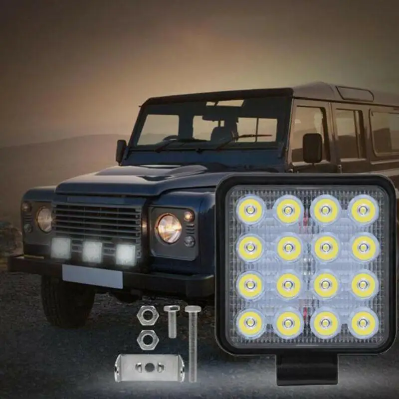 Светодиодный водонепроницаемый алюминиевый светильник 48 Вт для внедорожников