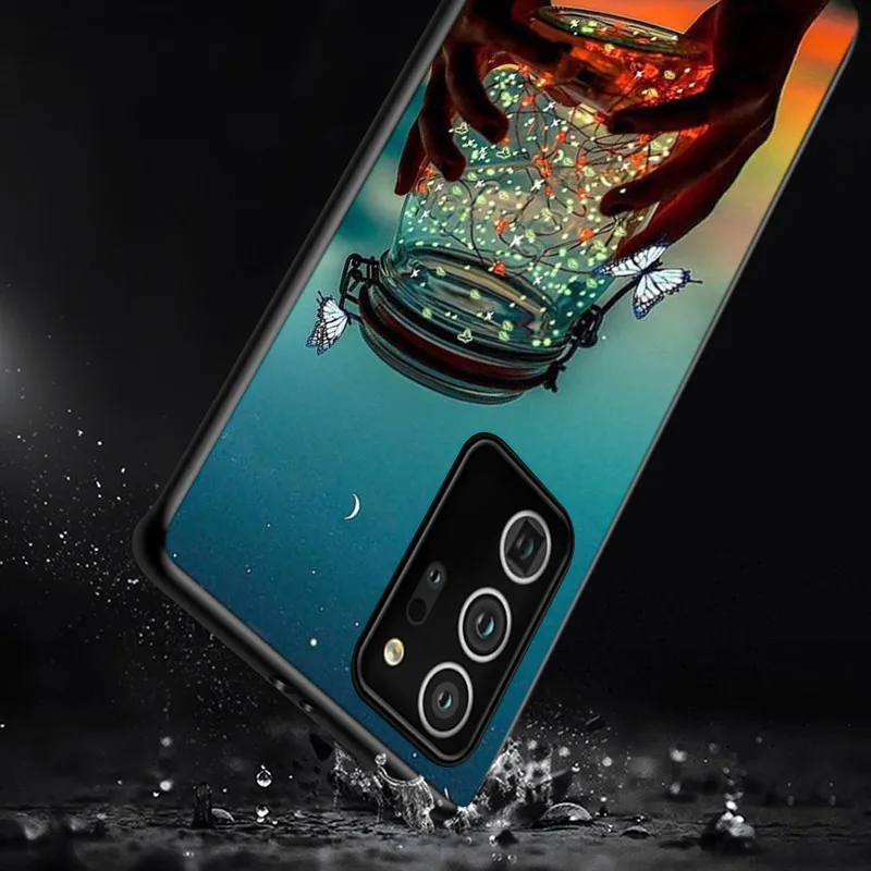 

Lucky Wish Bottle Star For Samsung Galaxy S20Ultra S20 Plus S10 Lite A01 A11 A21 A21S A31 A41 A42 A51 A71 A81 UW Phone Case