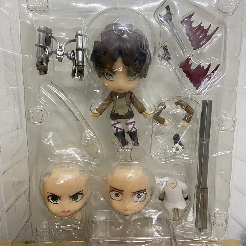 

Attack on Titan Levi Eren Jaeger 375 PVC Action Figure Levi Ackerman Collectible Attack on Titan Figure Model Toy Gift Doll 10cm