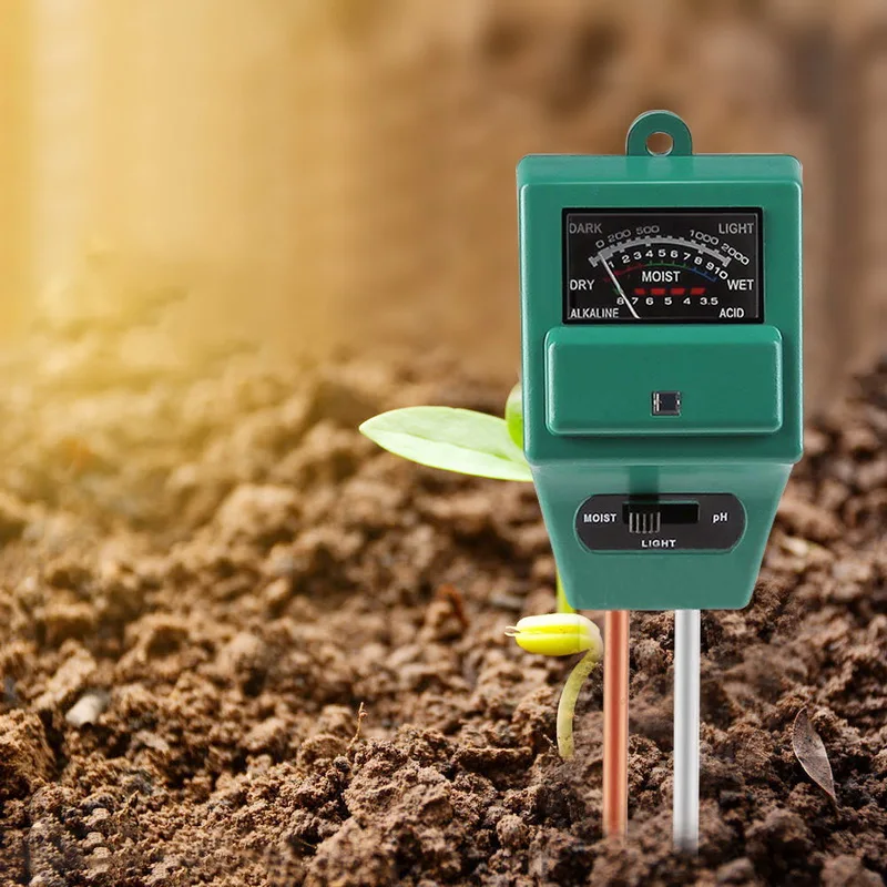 

New Digital Tester 3 In1 Moisture Sunlight PH Meter Tester For Plants Flowers Acidity Moisture Measurement Garden Tool