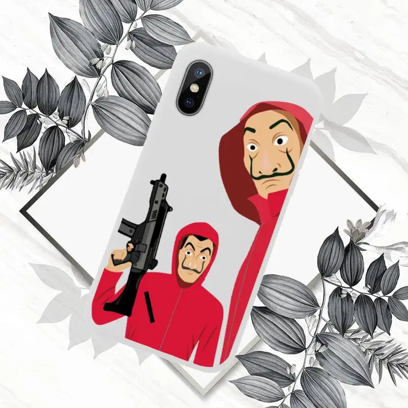 

TV Money Heist House Paper Phone Case White Candy Color for iPhone 11 12 mini pro XS MAX 8 7 6 6S Plus X SE 2020 XR
