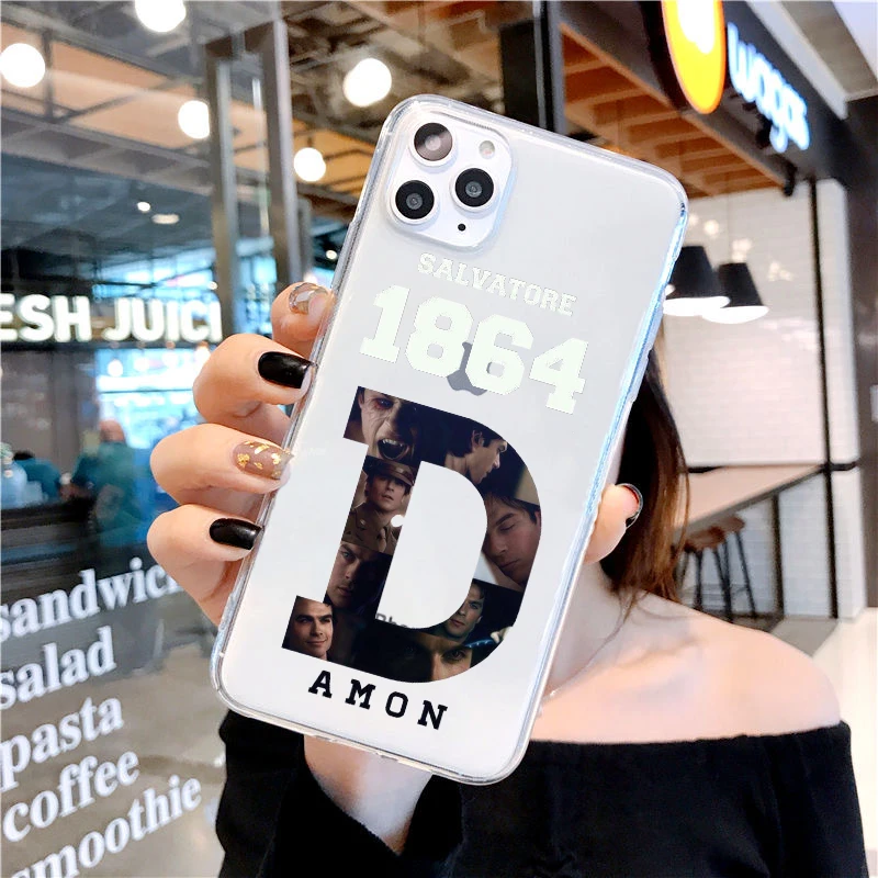 Мягкий чехол для телефона из ТПУ с дневниками вампира Стефаном деймоном