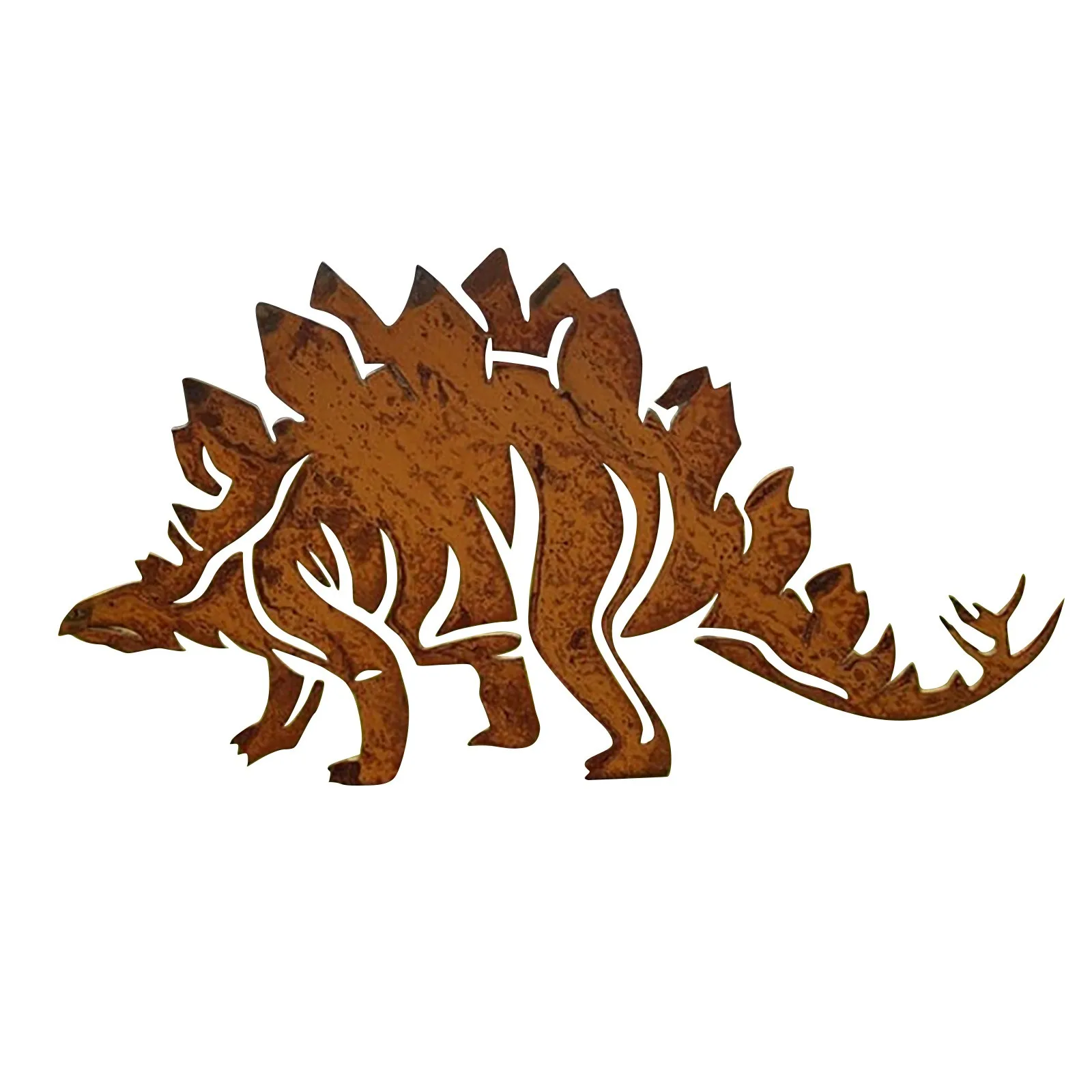 Художественный металлический динозавр декоративные ставки садовый силуэт