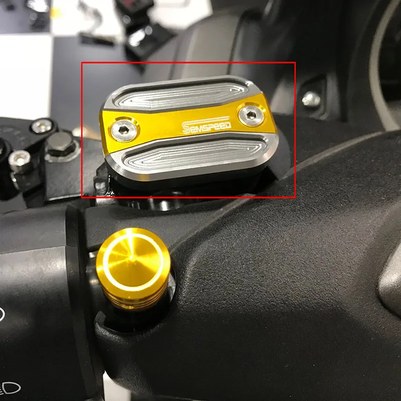 Алюминиевая крышка бачка для тормозной жидкости мотоцикла Semspeed CNC YAMAHA NMAX 155 150 125