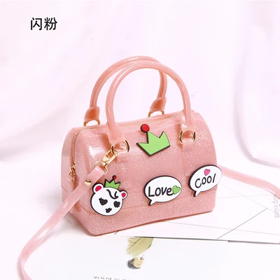 Flash Pink Flower Новинка, силиконовая летняя милая сумка для конфет, желе, Женская Повседневная Сумка-тоут, женская сумка через плечо, пляжные сумки, сумка для девушек - Цвет: Flash Pink Flower