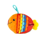 Тканевая книжка с маленькими рыбками, для раннего развития