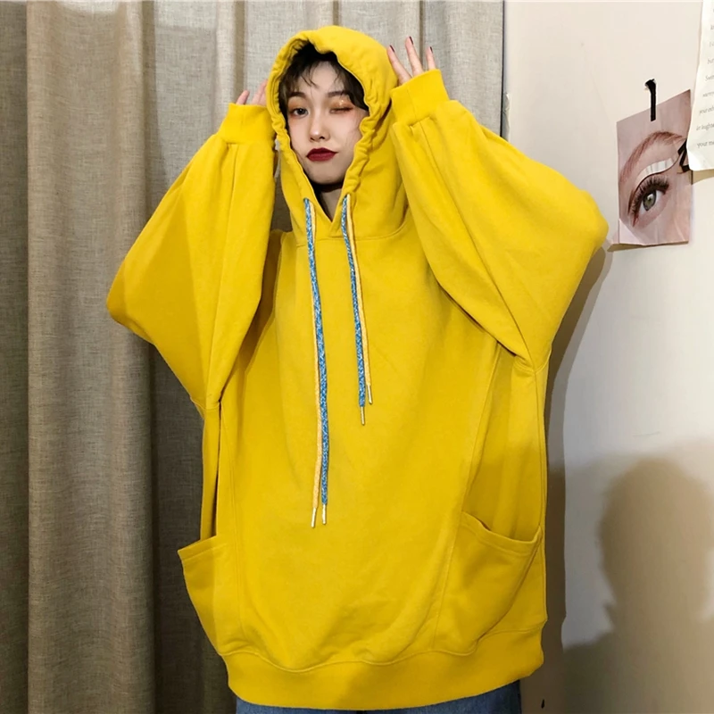 

Женская Длинная толстовка, модная однотонная одежда, толстовки, пуловеры, пальто, толстовка, спортивный костюм для женщин 2021