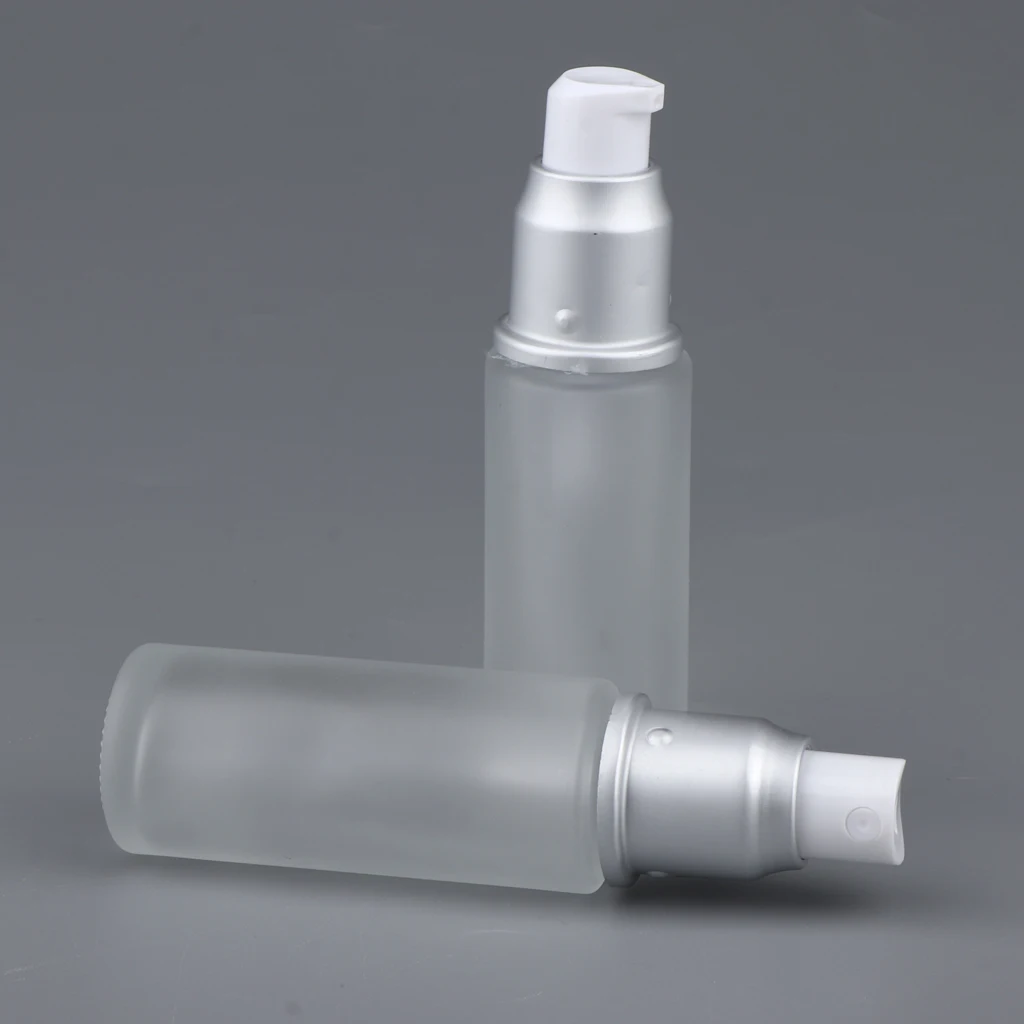 

2pcs Refillable Spray Bottle Cosmetics Glass Bottles Empty To Fill Yourself