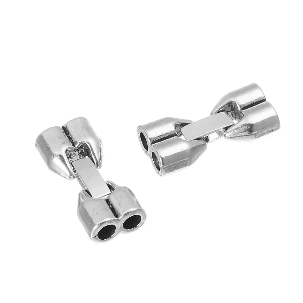 10 шт./лот кожаные застежки для плоских кожаных браслетов ручной работы|Ювелирная