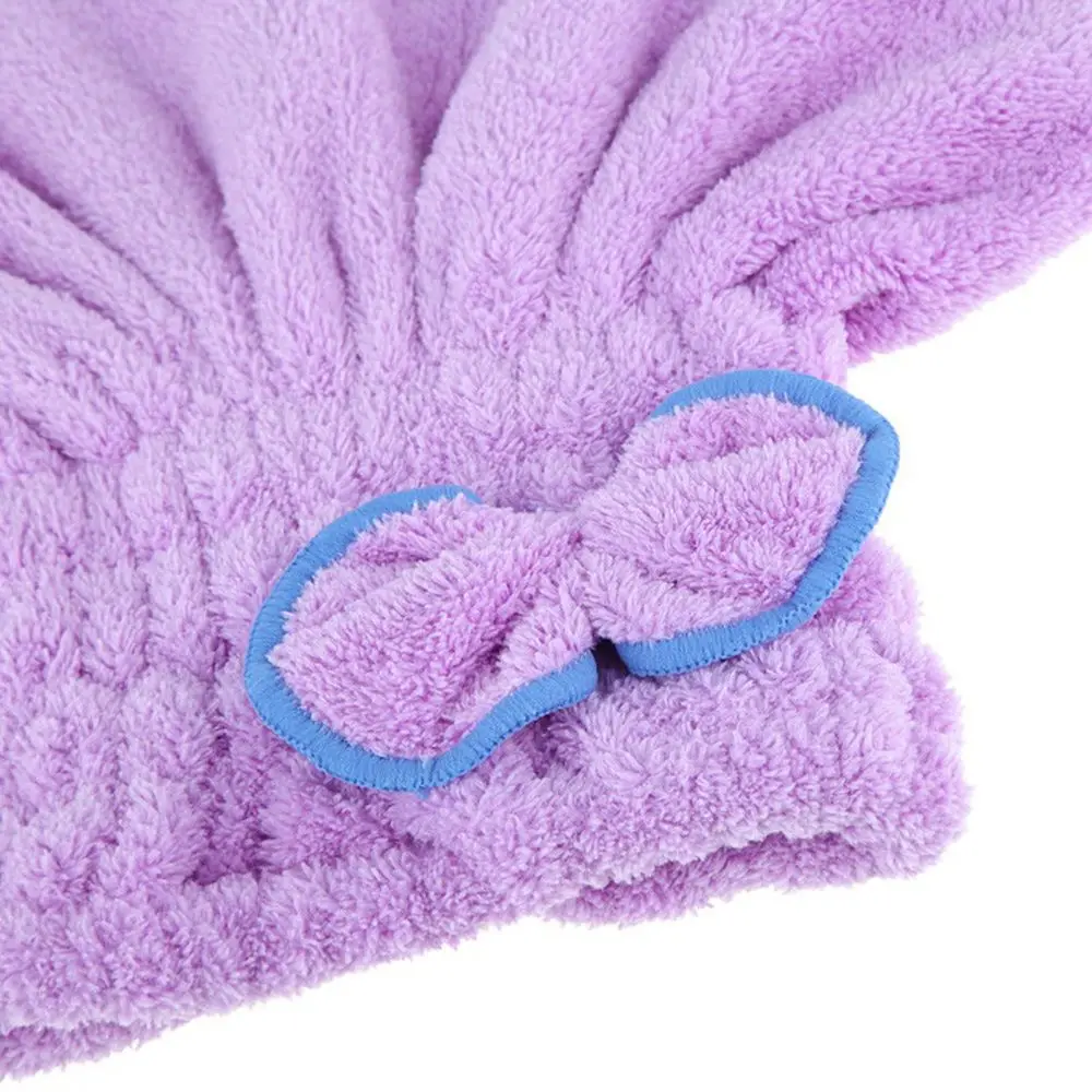 

Fashion Textile Microfiber Solid Color Turban Quickly Dry Hair Hat Wrapped Towel Bath Available Superfine Fiber Fabrics