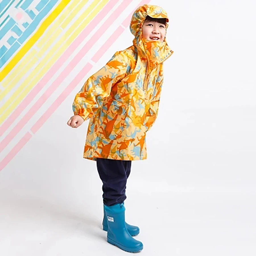 

Waterproof Animal Safety Poncho Outdoor Raincoat Dinosaur Cover Gabardina Mujer Rain Poncho Rain Coat Kids Suit Girls B50