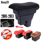 Подлокотник для хэтчбека Honda Fit Jazz 2008-2013, центральный подлокотник, консоль для хранения с USB-зарядкой 2009 2010 2011 2012