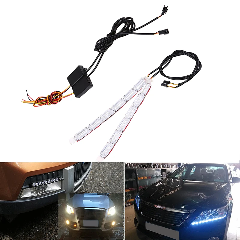 Posbay гибкий светодиодный ленточный светильник s DRL дневной ходовой