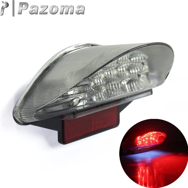 Red 12V 16PCS LED Motorcycle Motorbike Rear Tail Light Brake Stop Lights For BMW F650 F650 GS F650 ST F800 R1200 GS Series