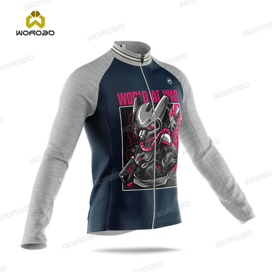 

Мужская велосипедная куртка, с длинным рукавом, дышащая, быстросохнущая, на молнии, для велоспорта, для весны, 2021