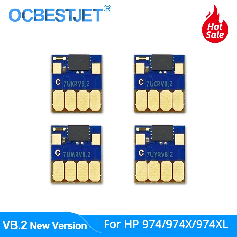 Новейший чип автосброса VB.2 для HP 974 974X 974XL СНПЧ PageWide Pro 352dw 377dw 452dn 452dw 477dn 477dw 552dw|Чип