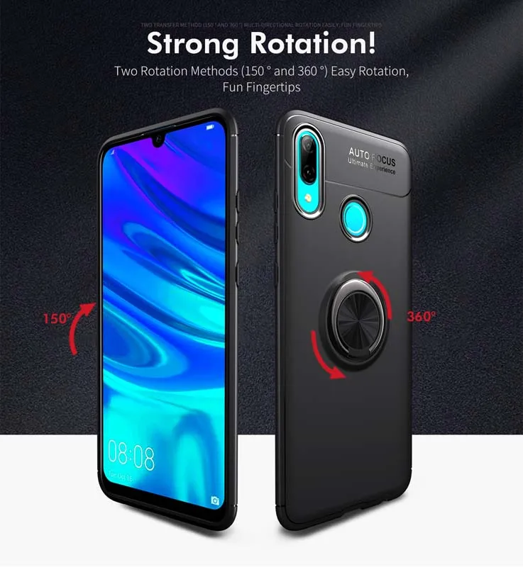 Чехол для huawei P Smart Plus, Силиконовый противоударный чехол для автомобильного кольца, чехол для huawei NOVA 2 Lite 2s 2i 3 3i 4 4e 5i 5 Pro