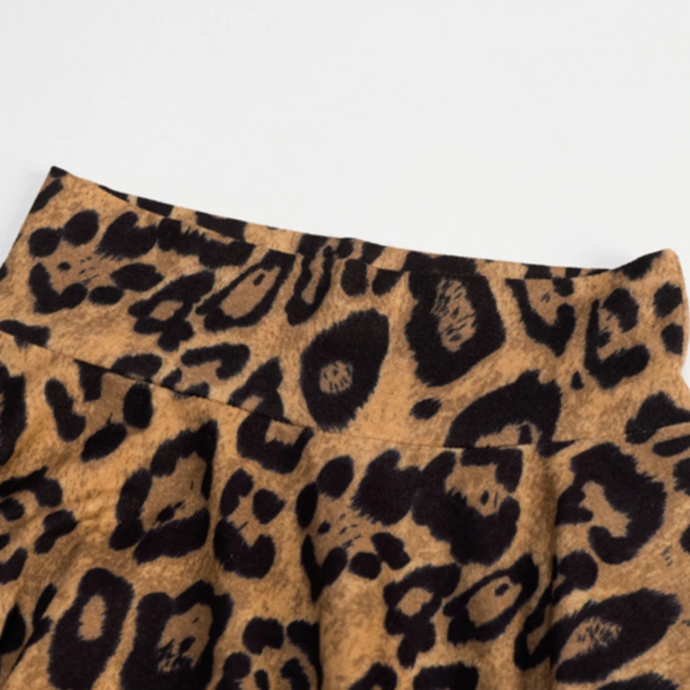 

Womens Leopard Print Long Sleeve Bodycon Jumpsuit Tops Ladies Casual Bodysuit Club Blouse Autumn Winter Polyester Bodysuit