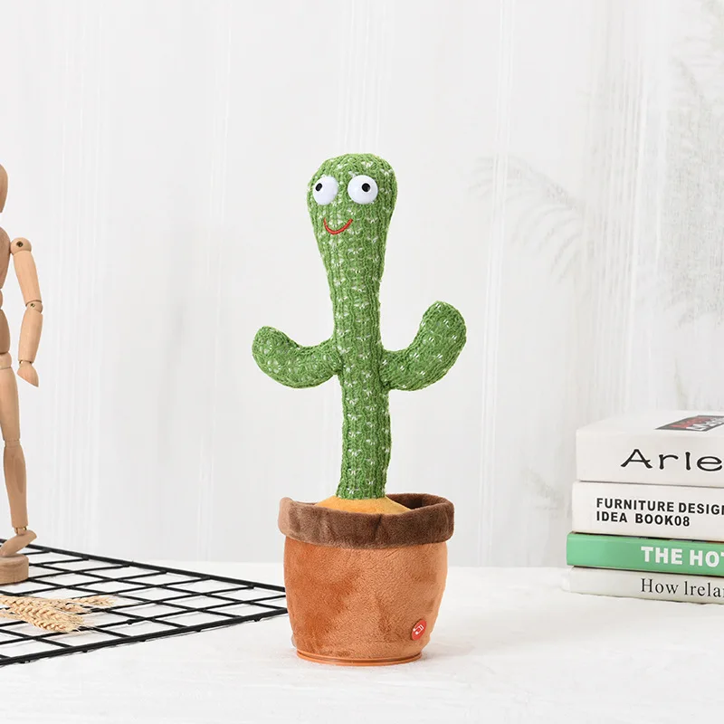 

Dancing Cactus Toys Speak Electronic Plush Toys Twisting Singing Dancer Talking Novelty Funny Music Luminescent Gifts Bluetooth