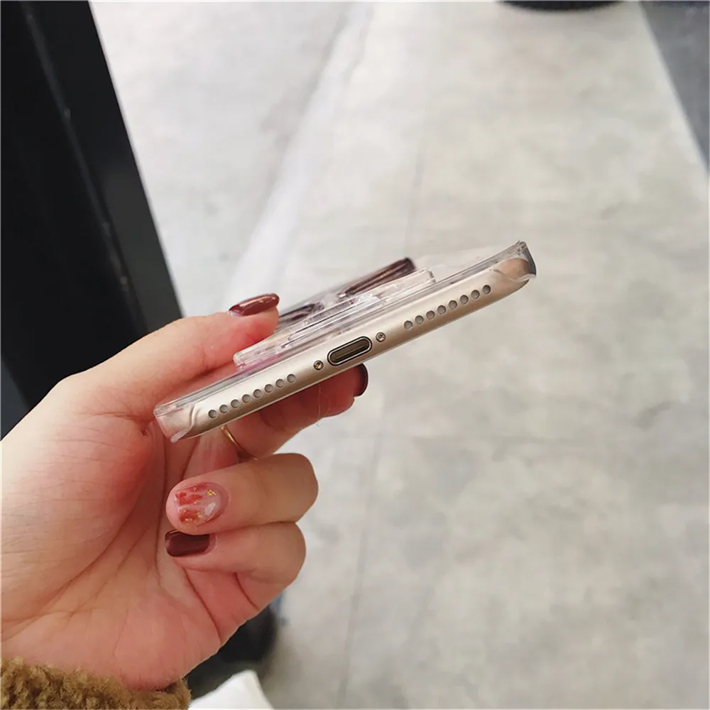 3D зыбучий песок стекло чехол для телефона для iphone 11 PRO MAX XS MAX X XR Модный чехол для iphone 5 5S 6 6S 7 8 Plus FUNNDA