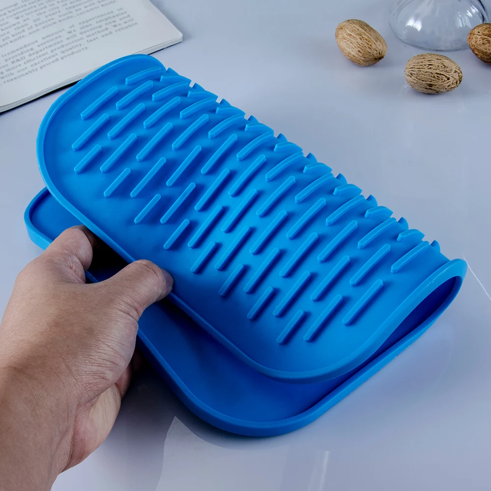 Силиконовая тарелка для еды жаростойкая подушка горки посуда столовые приборы