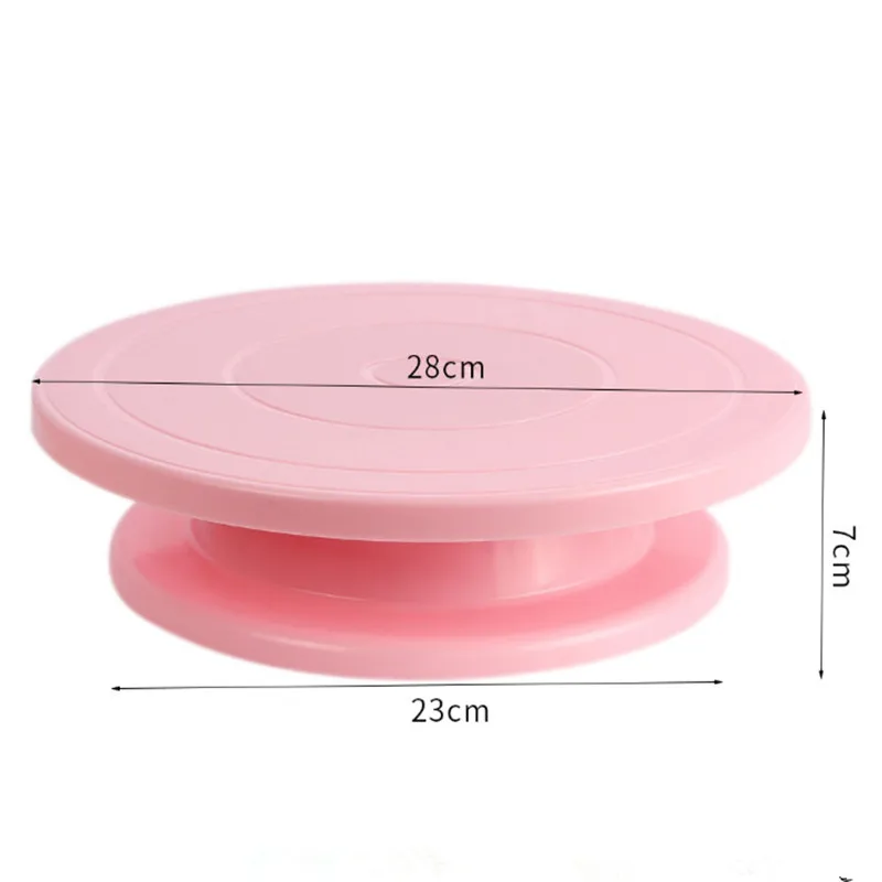 Пластиковая подставка для торта вращающаяся Антискользящая круглая тарелка
