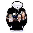 Толстовка унисекс с длинным рукавом и капюшоном, на осень