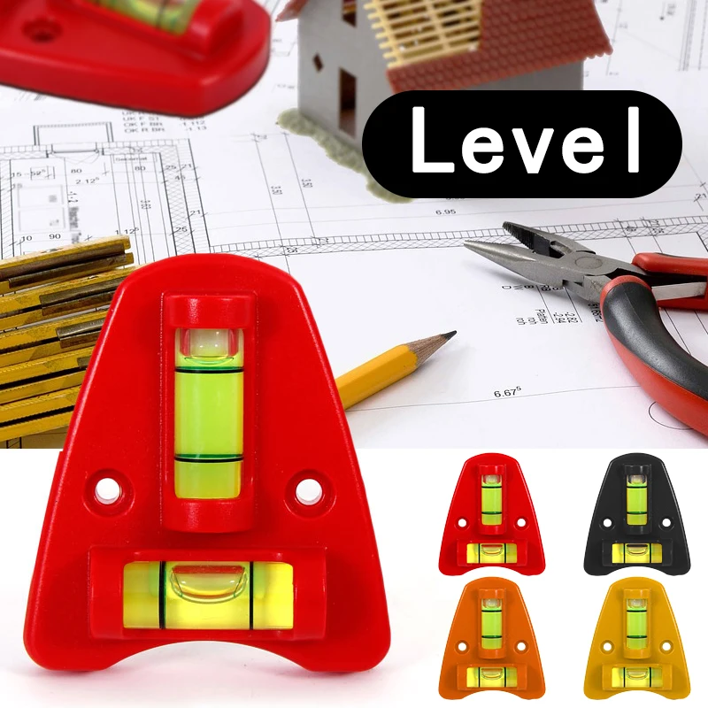 

1pc Mini T Type Spirit Level Measurement Instrument Triangular Level T-type Spirit Bubble Shell Plastic Measuring Tools