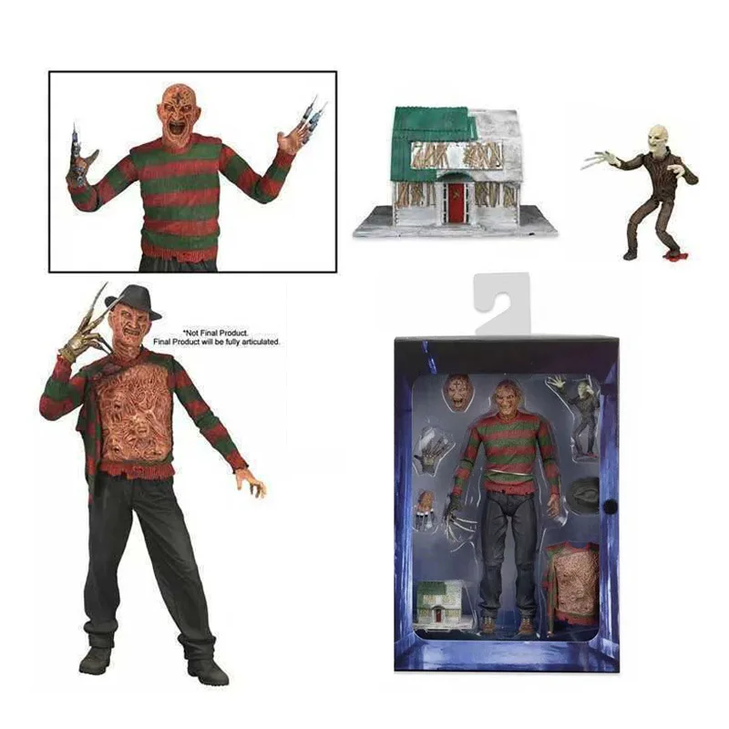 NECA фигурка героя игрушка Джейсон Вурхиз Фредди Крюгер Майкл Майерс кожаное Джокера Чаки фигурка Джокера для подарок на Хэллоуин - Цвет: with box