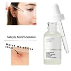 Обычная салициловая кислота, 2% раствора, сыворотка для лица, удаляет акне, сужает поры, увлажняет, осветляет пятна, уход за кожей, 30 мл