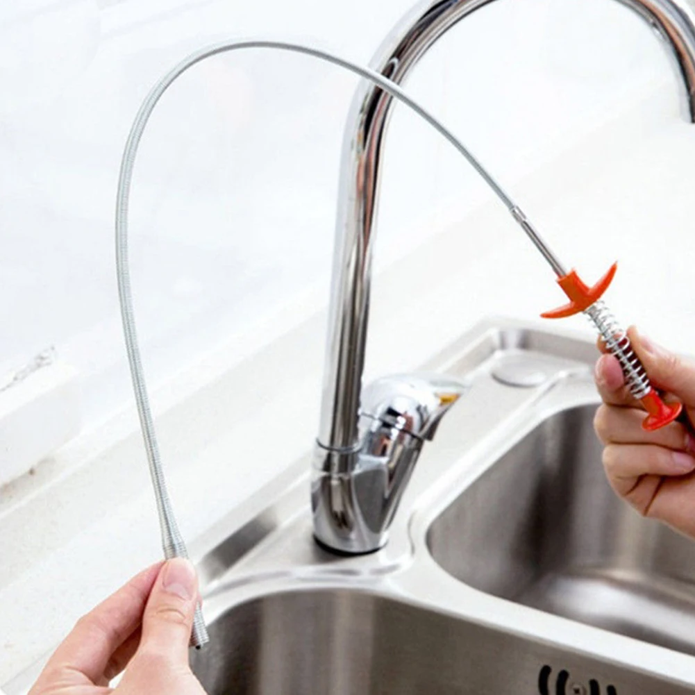 Трубопровода драги раковина щетка для волос Очиститель изгиб инструмент