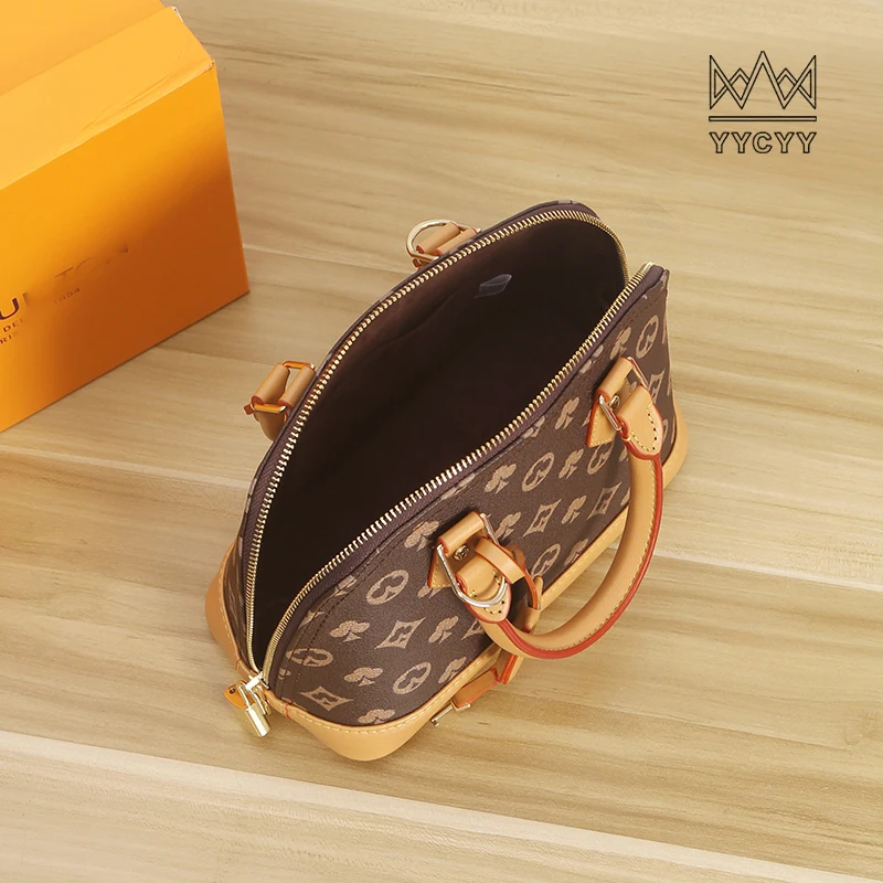 

2021 classic printed shell bag wallet cute large capacity ladies handbag all-match shoulder bag stereotyped handbag