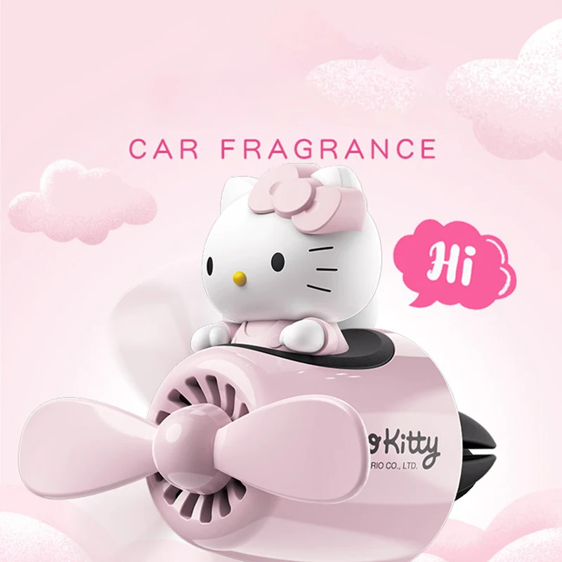 

Cartoon Kawaii Kitty Car Perfume Air Outlet Cute Powder Aromatherapy Car Balm In Addition To Odor Ornaments Decration Gifts