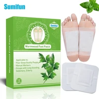 sumifun detox foot patches artemisia argyi pads toxins feet slimming cleansing herbal body health adhesive pad weight loss 12pcs