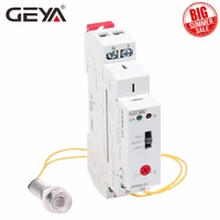 free shipping geya grb8 01 twilight switch with sensor ac110v 240v photoelectric timer light sensor relay