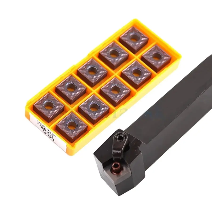 

1pc MSRNR2020K12 MSRNR2525M12 high quality processing tools External Turning Holder+10pcs SNMG Wear-resistant CNC Carbide Insert