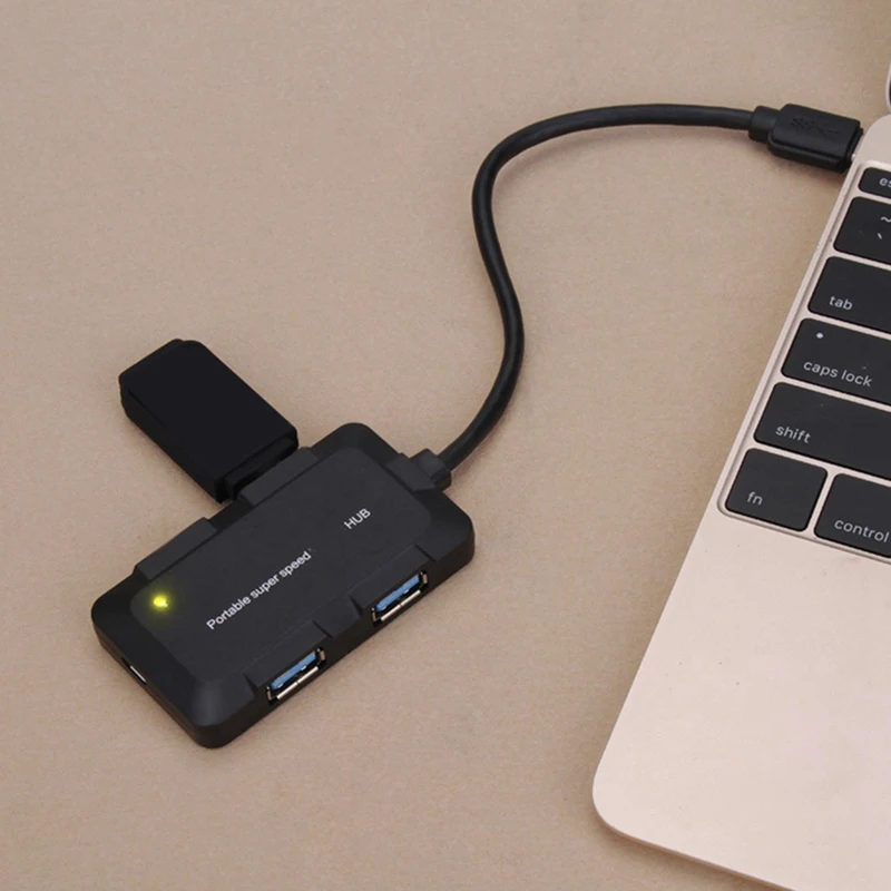 

USB3.0 Hub High-Speed Network Splitter Type-C 3.1Hub 4-Port Docking Station