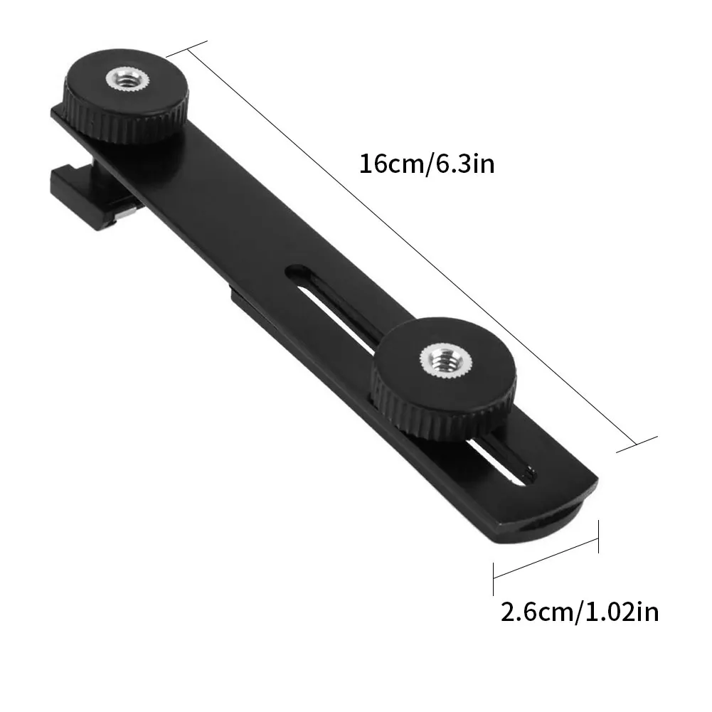 

Camera Flash Bracket Double-Headed Stand Shoe Arm Bracket Tripod Stand Holder For DSLR SLR DV Rack Camera Stand Accessories