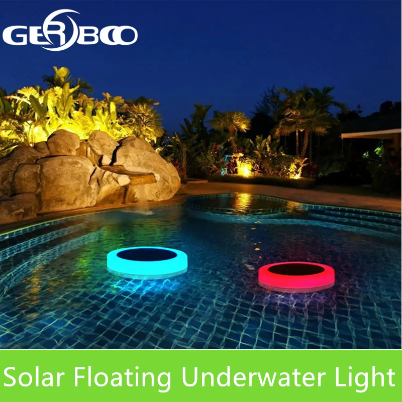 Солнечный свет RGB светодиодный подводный Солнечная энергия Пруд Открытый