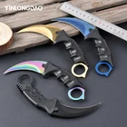 CS GO тактический нож для шеи, стальные ножи для охоты, нож для кемпинга, походов, самообороны, охоты, выживания, DIY инструменты, нож