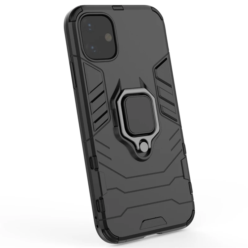 

Shockproof Case Luxury Phone Case For Iphone X 11 12 12pro 6 6s Plus 7 8 XS XR SE 2 5 5S 5E MAX Mini Panther Ring Stand Holder