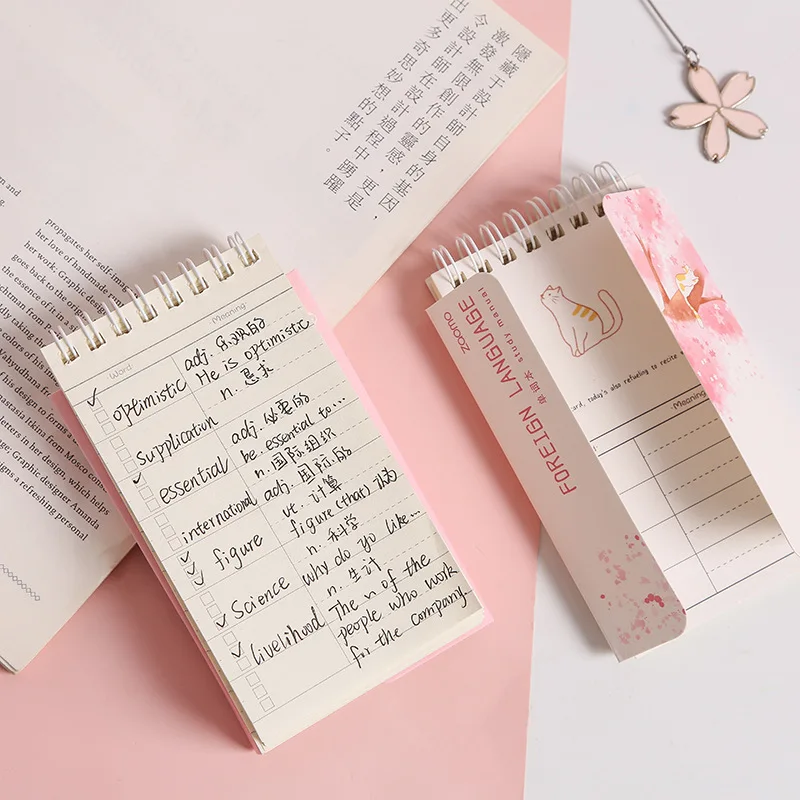 Английская книга слов портативный блокнот карманный для студентов канцелярские