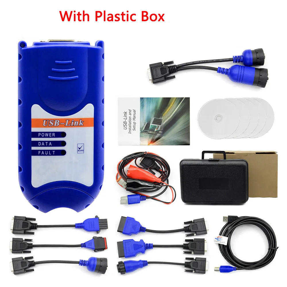 ne- 1 plastic box USB Bluetooth дизельный грузовик диагностический инструмент 125032 связывающий грузовик NEXIQED V9.6.0.2 лучше, чем DPA5 - Цвет: ne- 1 plastic box