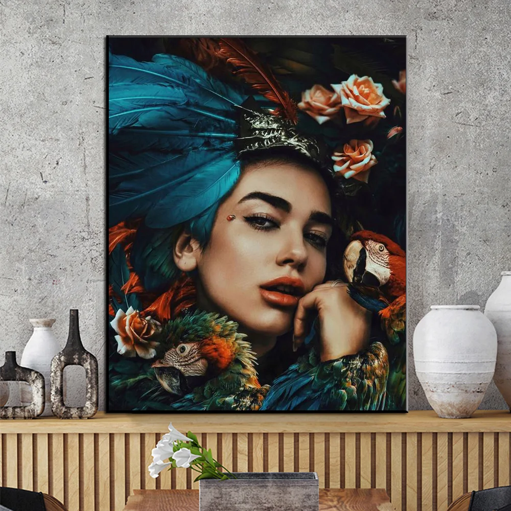 Настенные картины с изображением цветов животных льва|Рисование и каллиграфия| |