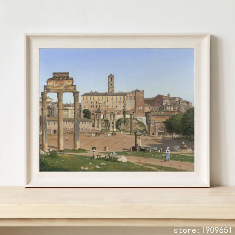 

No frame classical figures hunting landscape canvas printings oil painting printed on cotton home wall art decoration picture
