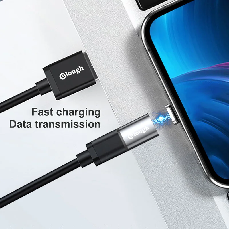 Elough OTG Adapter Micro USB To Type C Magnetic Plug For iPhone Samsung Macbook Data Convertor | Мобильные телефоны и