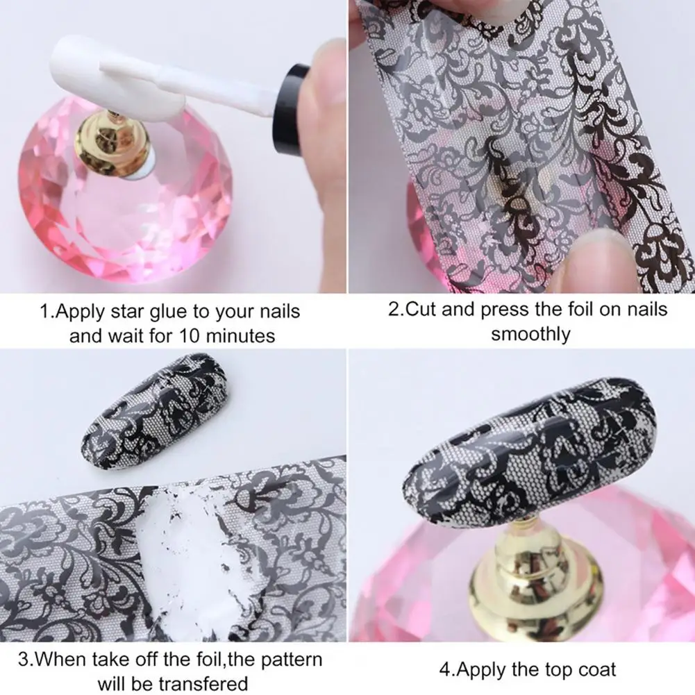 

20Pcs Butterfly Design Nail Art Sticker Starry Sky Transfer Decal Manicure Decor